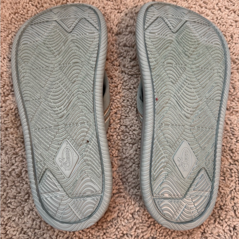 Chaco Women’s Chillos Flip Sadie Aqua Grey - Picture 3 of 3